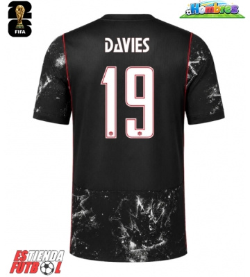 Canadá Alphonso Davies #19 Segunda Equipación Mundial 2026 Manga Corta